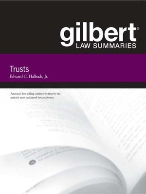 cover image of Gilbert Law Summaries on Trusts, 13th